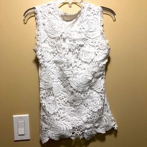 Floral organiza sleeveless top